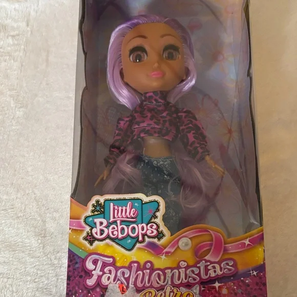 Little Bebops Fashionistas Retro Doll with Purple Hair - Picture 2 of 4